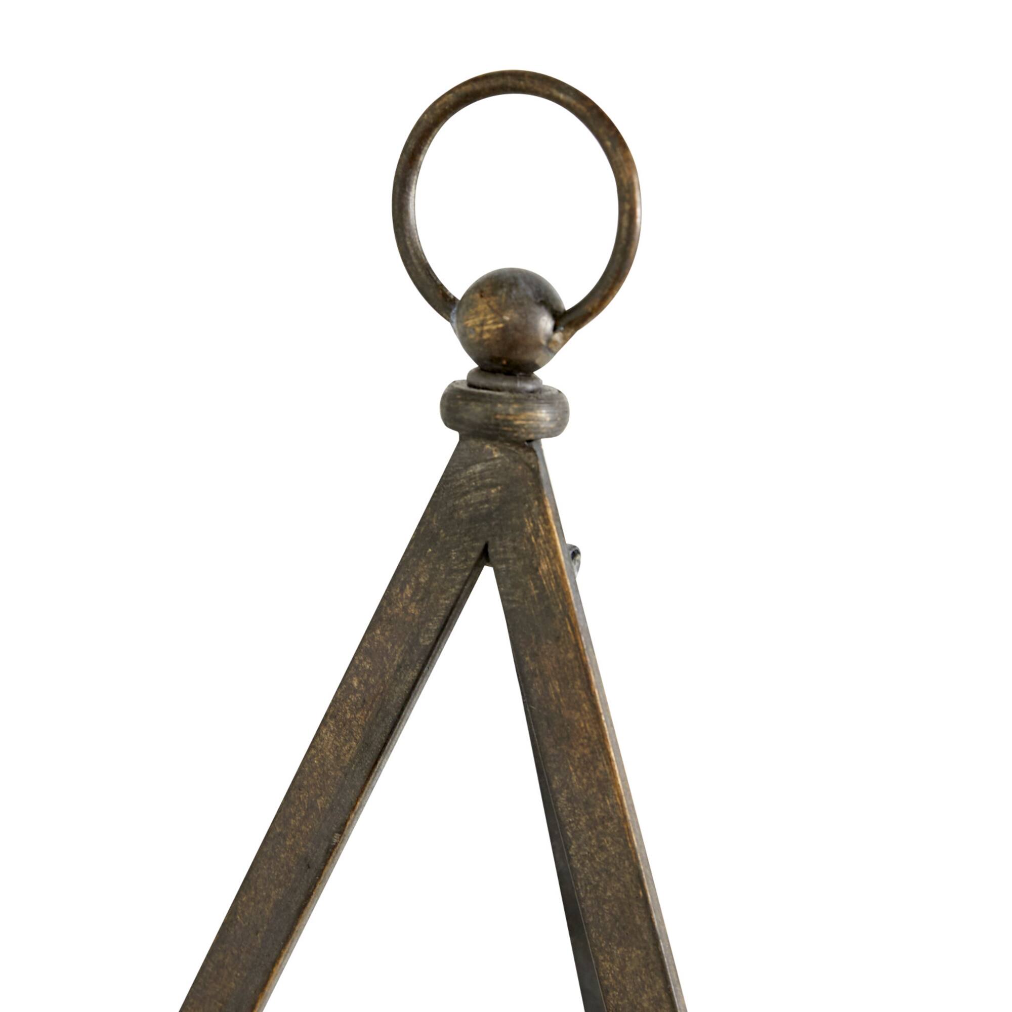 Set of 2" Bronze Metal Traditional Easels 13", 15"